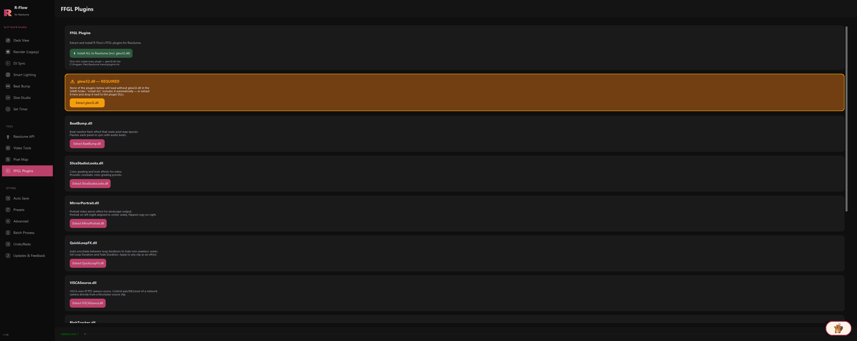 FFGL Plugins inside R-Flow