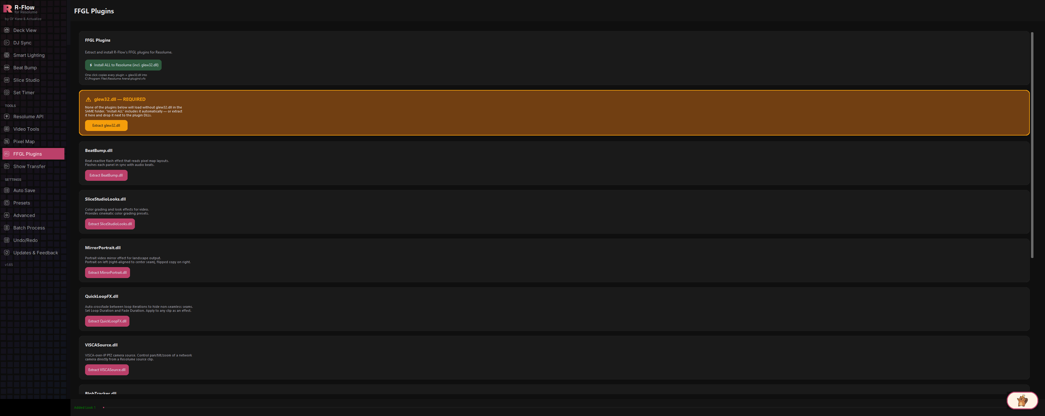 FFGL Plugins inside R-Flow