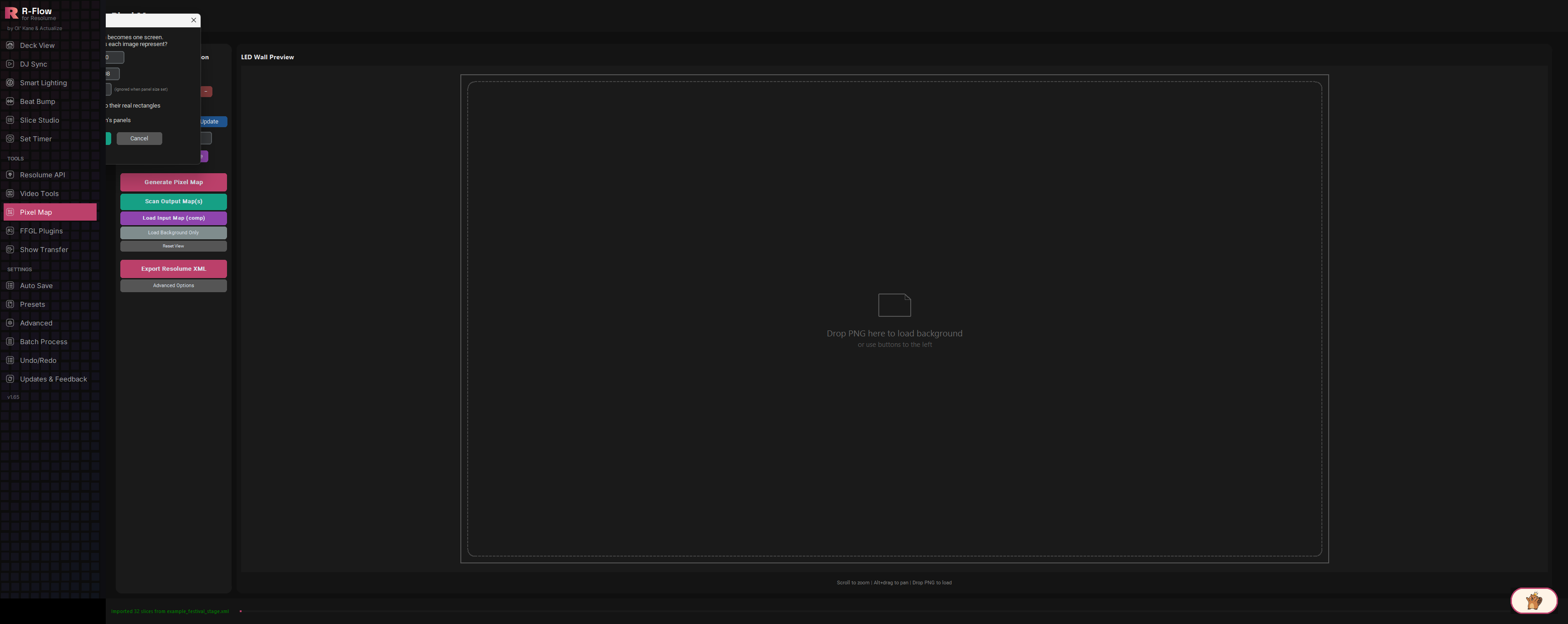 Pixel Map in action