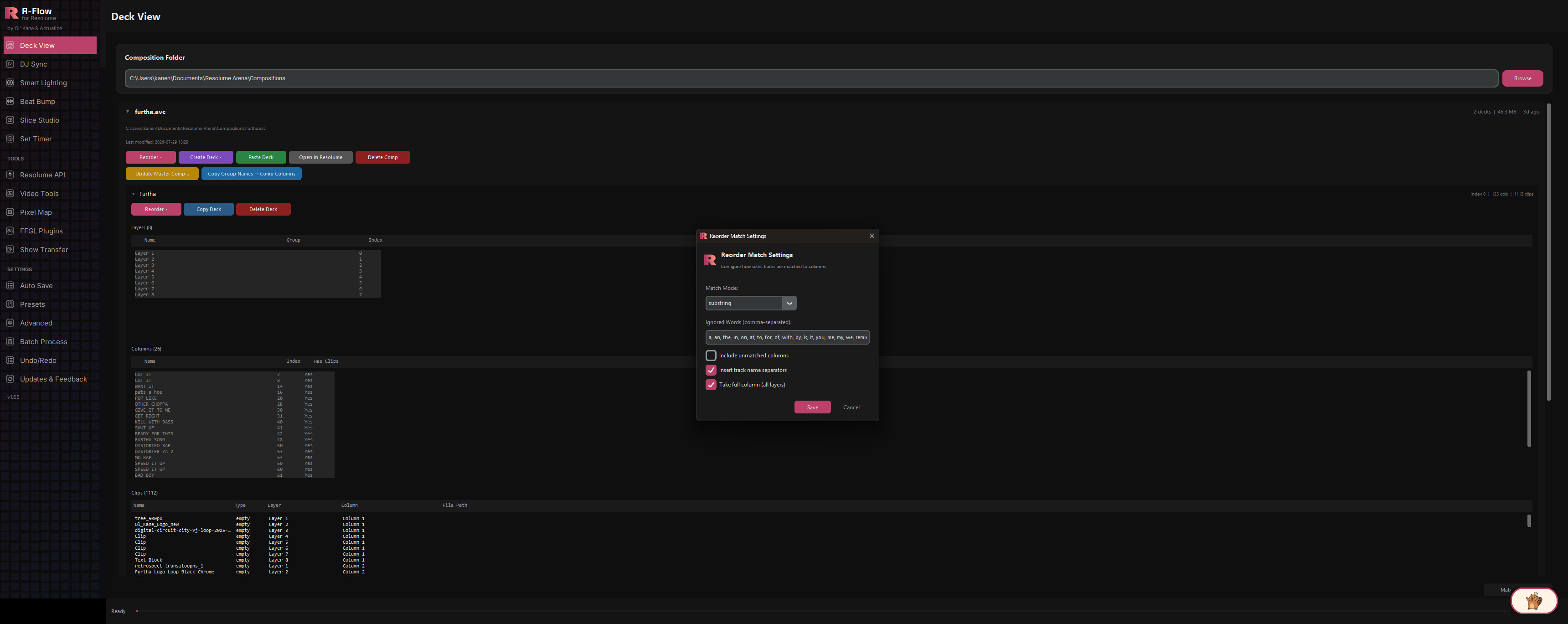 Deck View in action