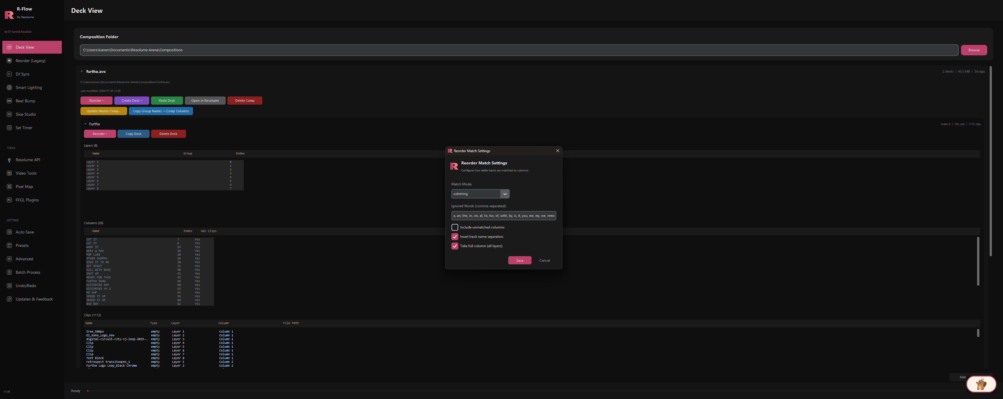Deck View in action