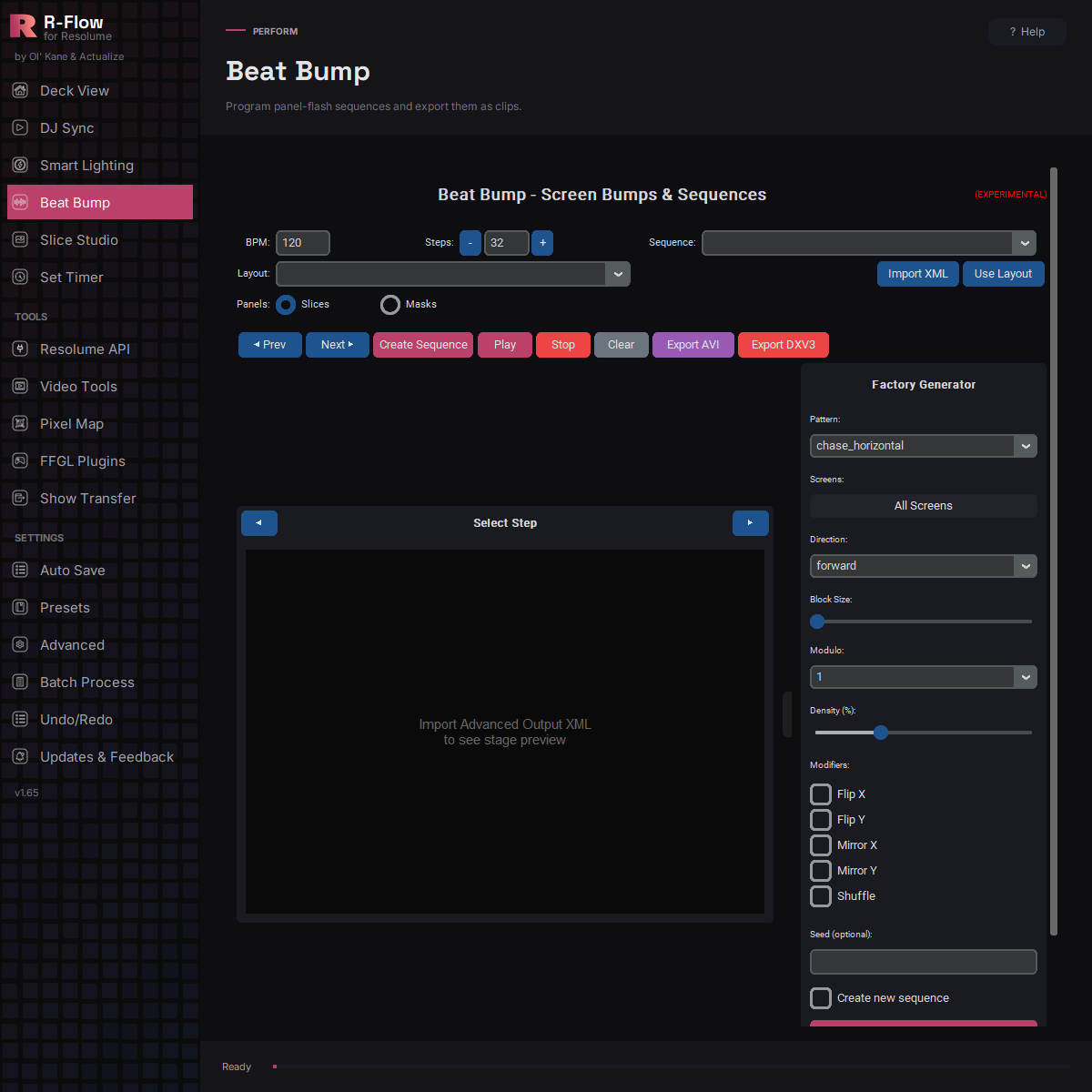 Beat Bump: Program the pattern