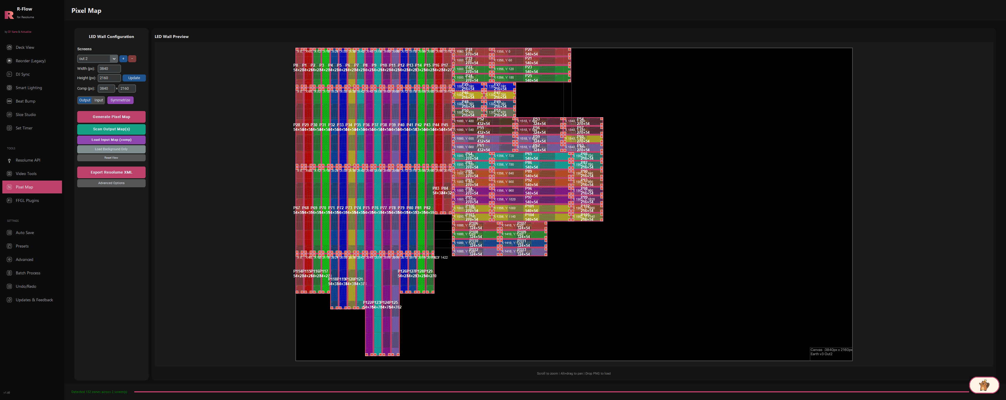 Pixel Map inside R-Flow