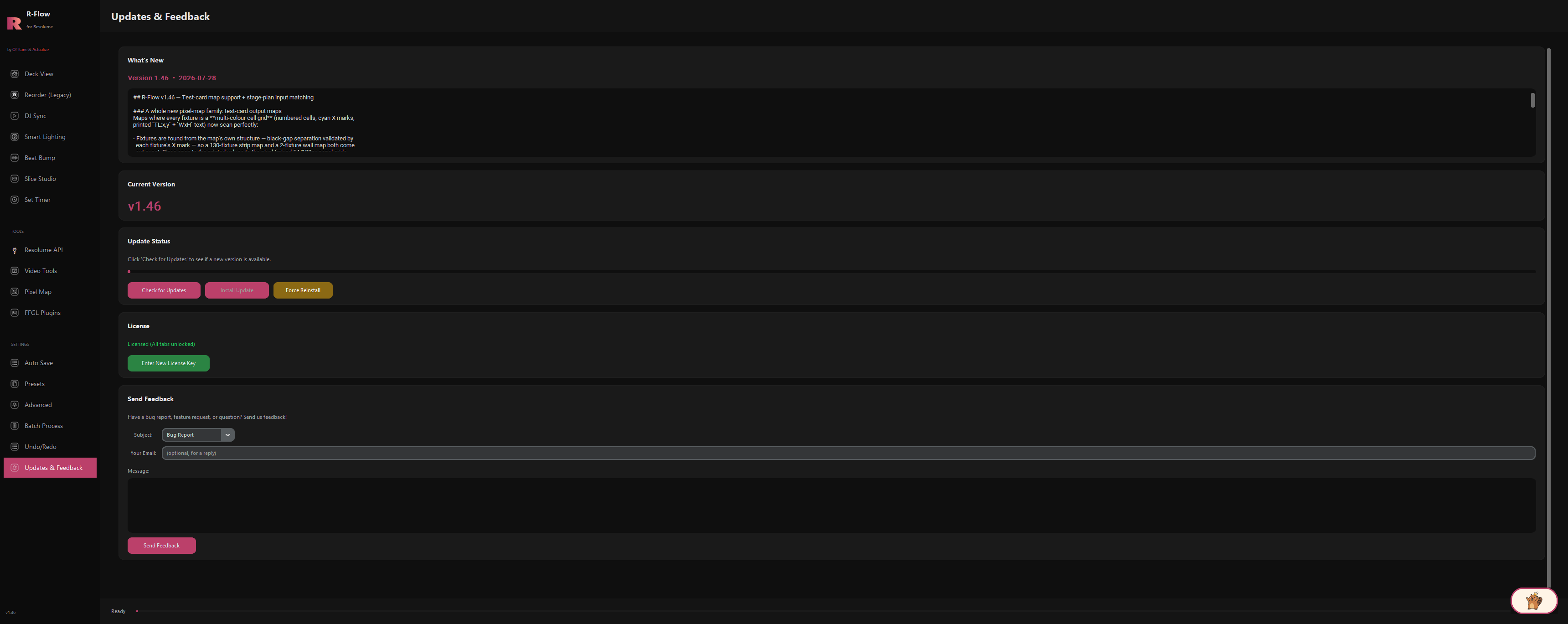Updates & Feedback inside R-Flow