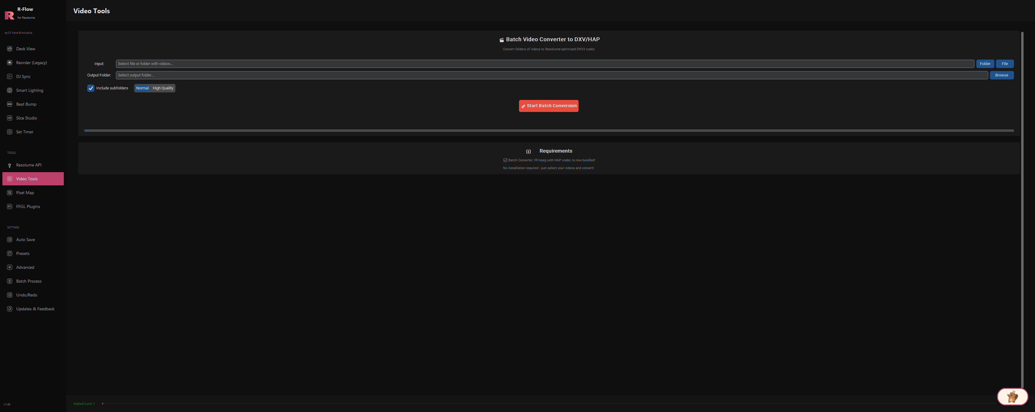 Video Tools inside R-Flow